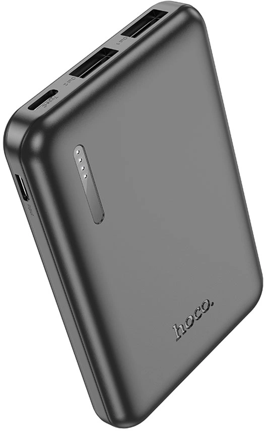 Мобильный аккумулятор Hoco J115 5000mAh 18.5W 2A 2xUSB-A черный