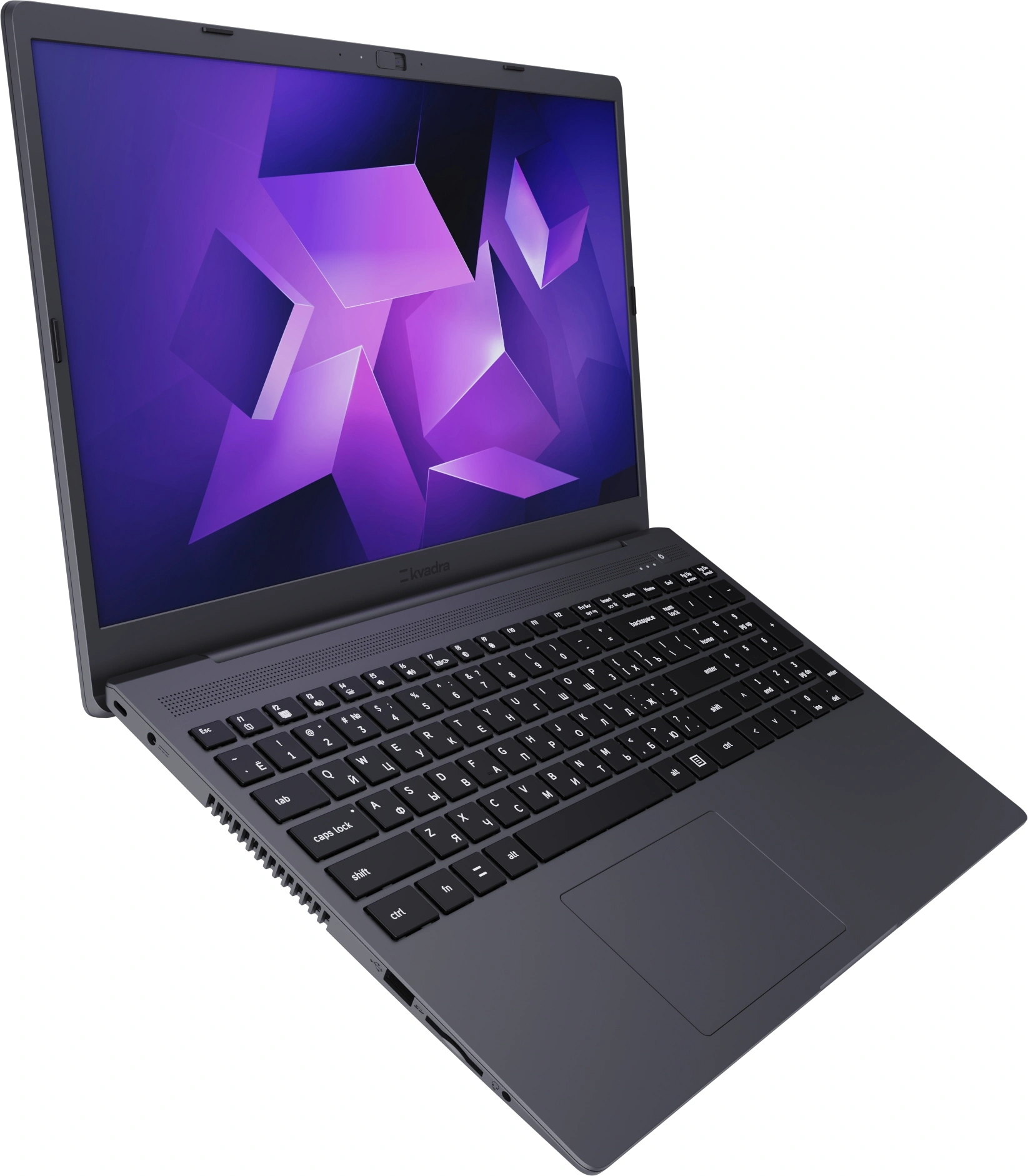 Ноутбук Kvadra Nau LE15T Core i3 1215U 16Gb SSD512Gb Intel UHD Graphics 15.6" FHD (1920x1080) без ОС graphite WiFi BT Cam (Y22L02P01101R_A4B955)