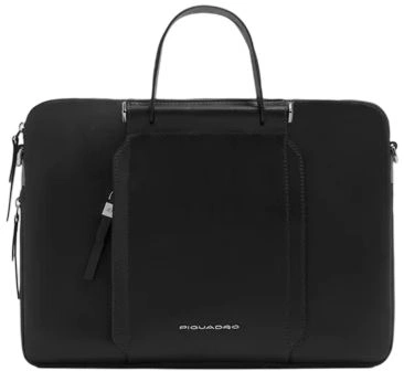 Деловая сумка женская Piquadro Circle CA6698W92/N с отделением для ноутбука 14" черная натур.кожа