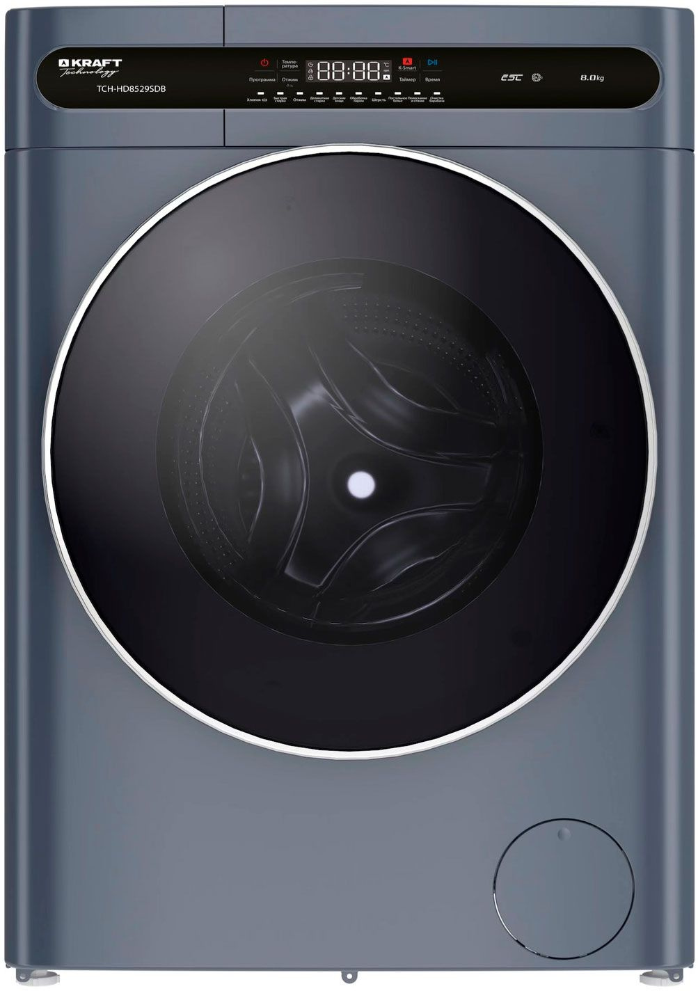 Стиральная машина Kraft TCH-HD8529SDB класс: A+++ загр.фронтальная макс.:8кг серый инвертор