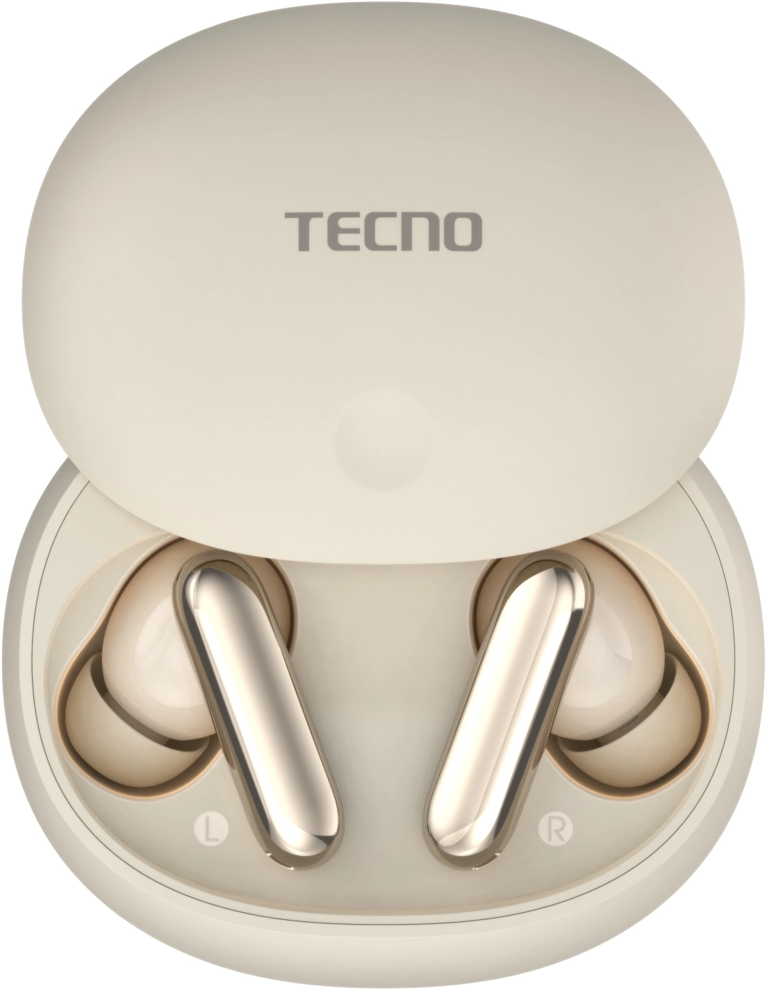 Гарнитура внутриканальные Tecno True 1 Air TU01 кремовый беспроводные bluetooth в ушной раковине (TU01 AIR CREAMY WHITE)