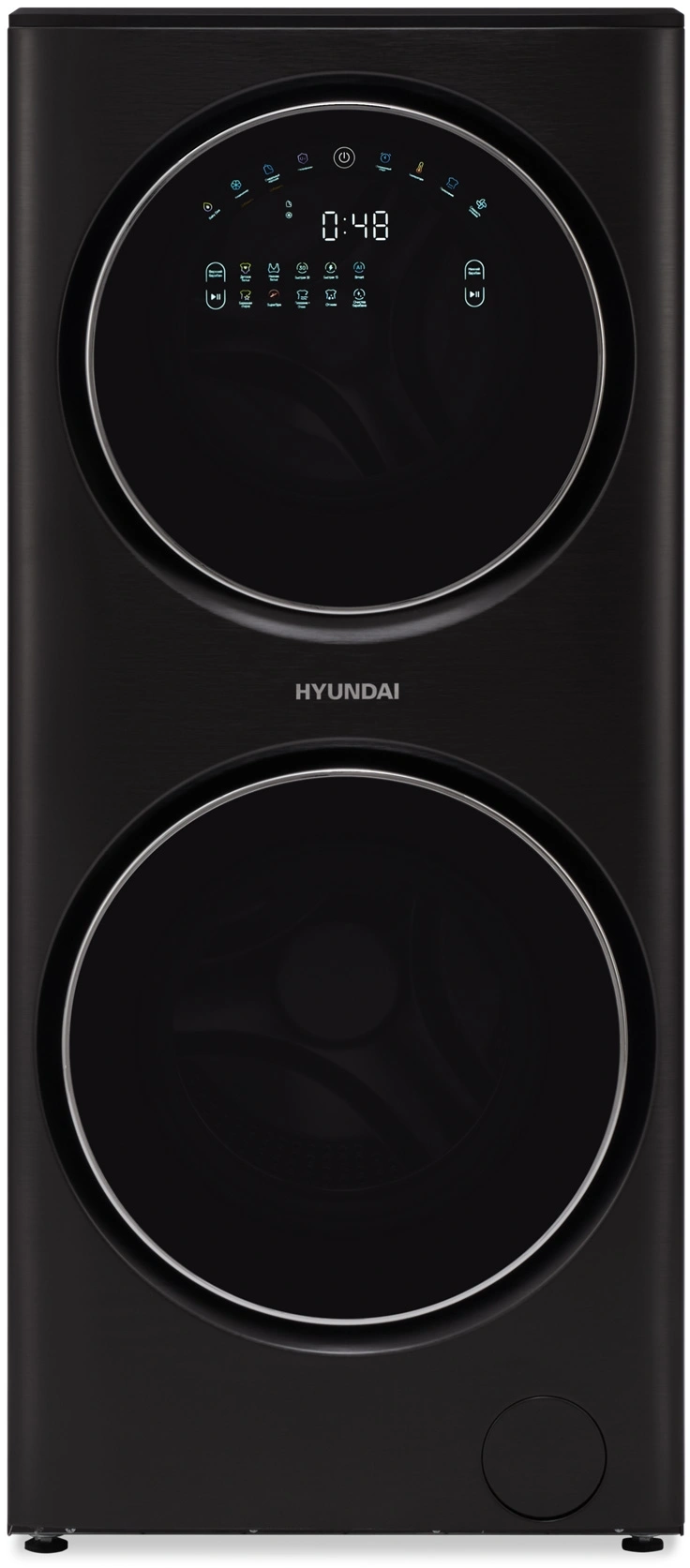 Стиральная машина Hyundai Gemini WMD9423 класс: A+++ загр.фронтальная макс.:15кг (с сушкой) темно-серебристый инвертор