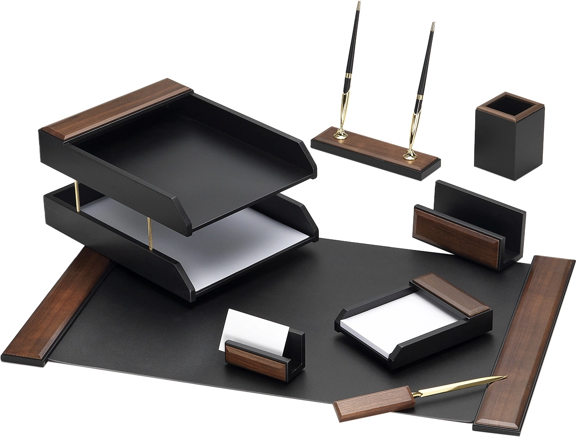 Настольный набор Good Sunrise T8G-1A (8 предметов) орех МДФ коричневый