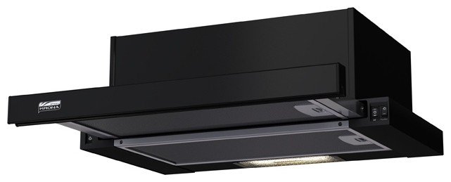 Вытяжка встраиваемая Krona Kamilla 500 черный управление: кулисные переключатели (1 мотор)