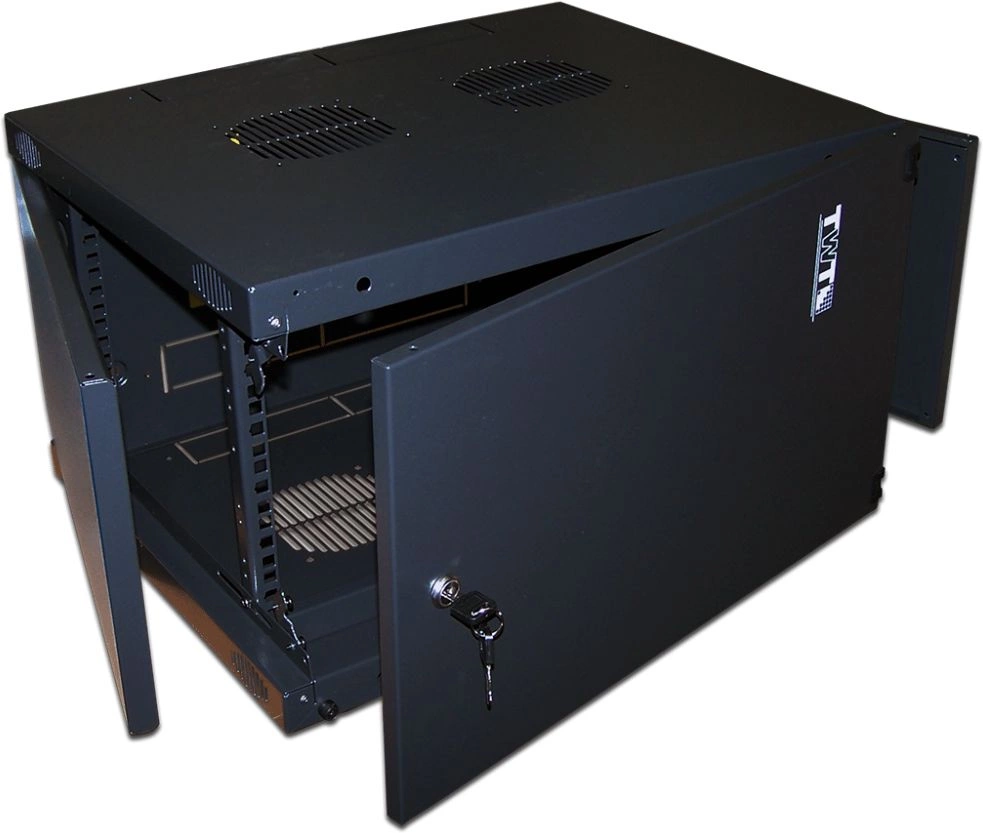 Шкаф коммутационный Lanmaster Next (TWT-CBWNM-9U-6X6-BK) настенный 9U 550x600мм пер.дв.металл задн.дв.спл.стал.лист 60кг черный IP20
