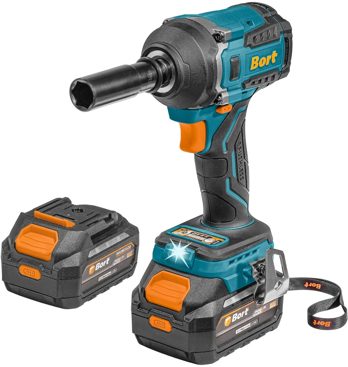 Гайковерт Bort BSR-21U 800Вт аккум. патрон:квад.1/2" (кейс в комплекте) (93418477)
