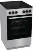 Плита Электрическая Gorenje GEC5A12SG серый/черный стеклокерамика (без крышки)