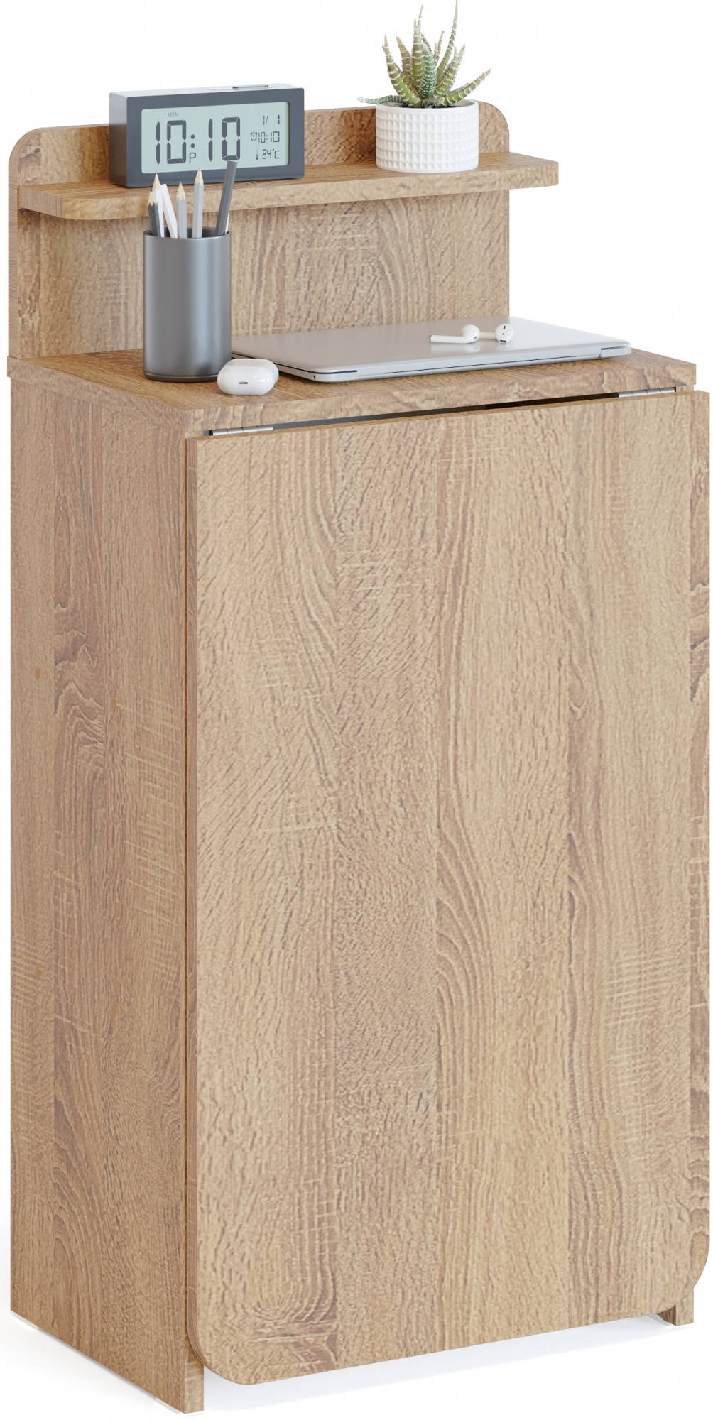 Стол для компьютера Сокол СП-19 складн. столешница ЛДСП дуб сонома каркас хром (00-00013783)