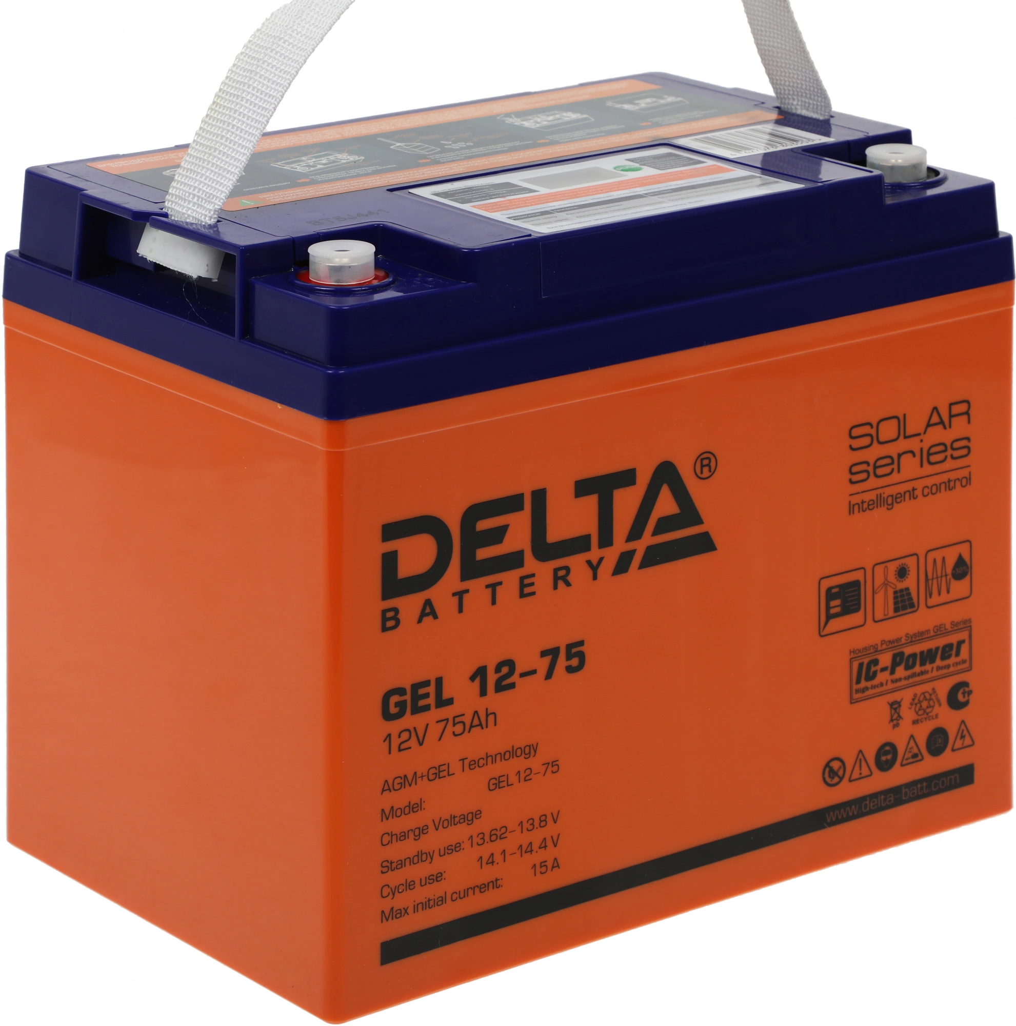 Батарея для ИБП Delta GEL 12-75 12В 75Ач