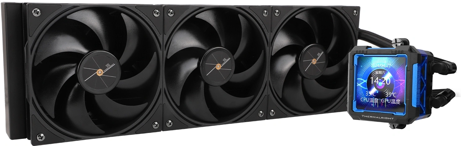 Система водяного охлаждения Thermalright Frozen Warframe Pro 360 Soc-AM5/AM4/1151/1200/2066/2011/1700 черный 4-pin 29.6dB Al LCD Ret (F-WFRAME-PRO-360-BL)