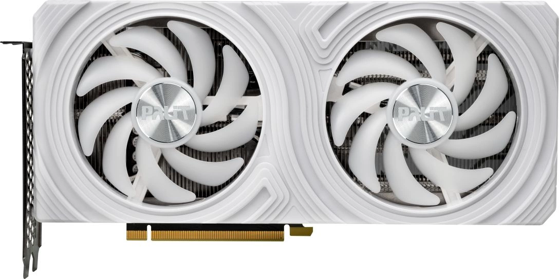 Видеокарта Palit PCI-E 4.0 RTX4070 DUAL WHITE OC NVIDIA GeForce RTX 4070 12Gb 192bit GDDR6 1920/20000 HDMIx1 DPx3 HDCP Ret