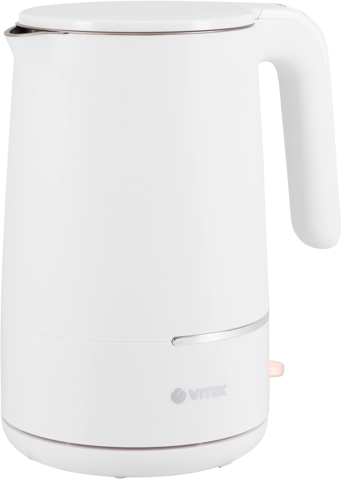 Чайник электрический Vitek VT-1104 1.5л. 2200Вт белый корпус: металл/пластик