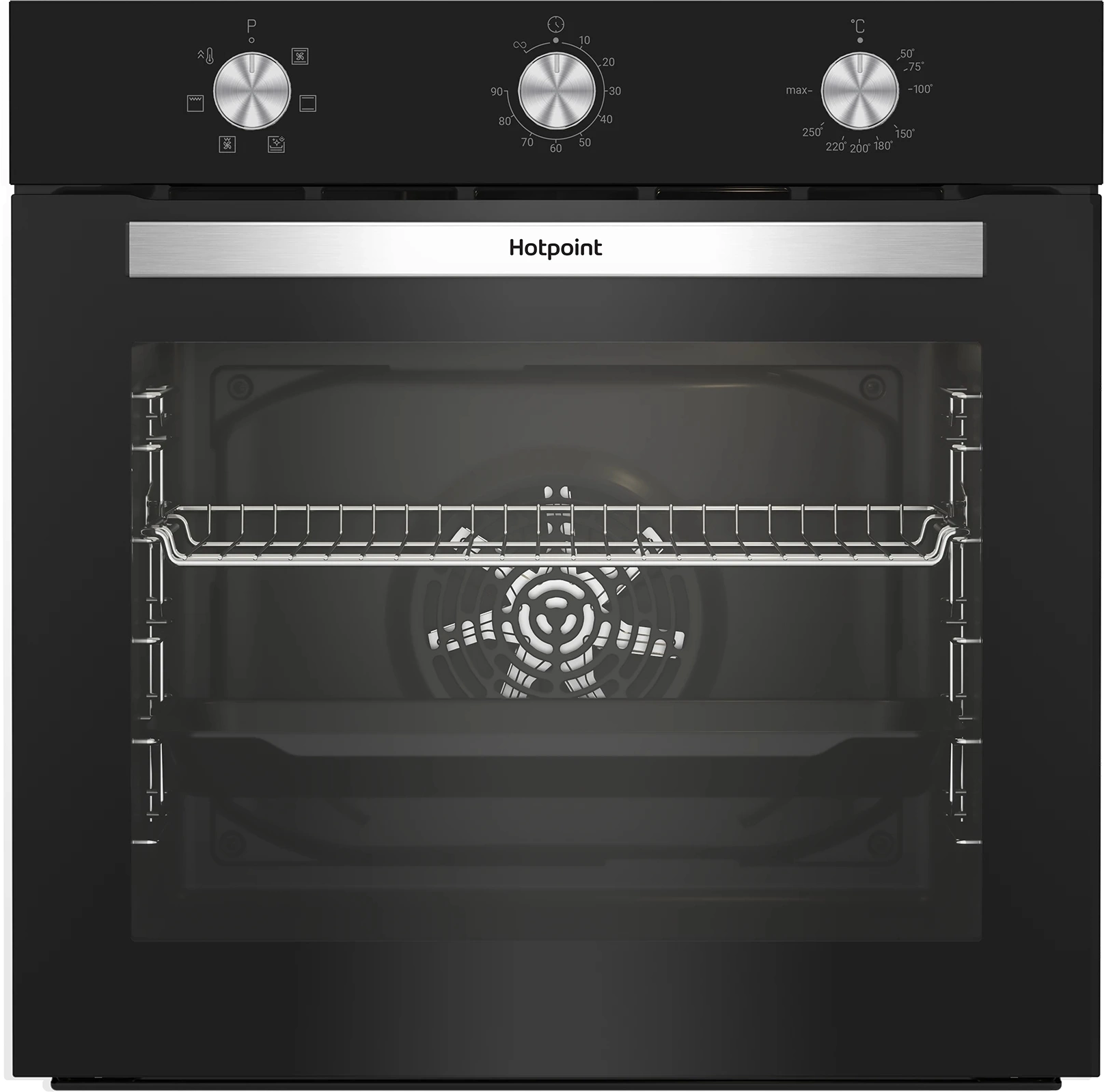 Духовой шкаф Электрический Hotpoint HETF 614 JH BL черный