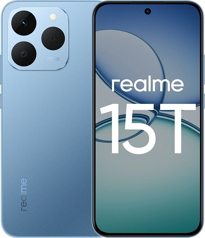Смартфон Realme RMX5111 15T 256Gb 8Gb голубой моноблок 3G 4G 6.78" 1264x2780 Android 15 50Mpix 802.11 a/b/g/n/ac NFC GPS GSM900/1800 GSM1900