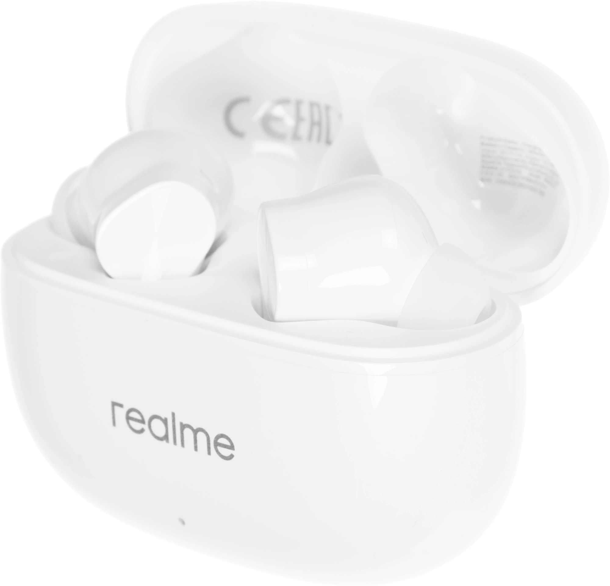 Гарнитура внутриканальные Realme Buds T200x белый беспроводные bluetooth в ушной раковине (6941764471900)