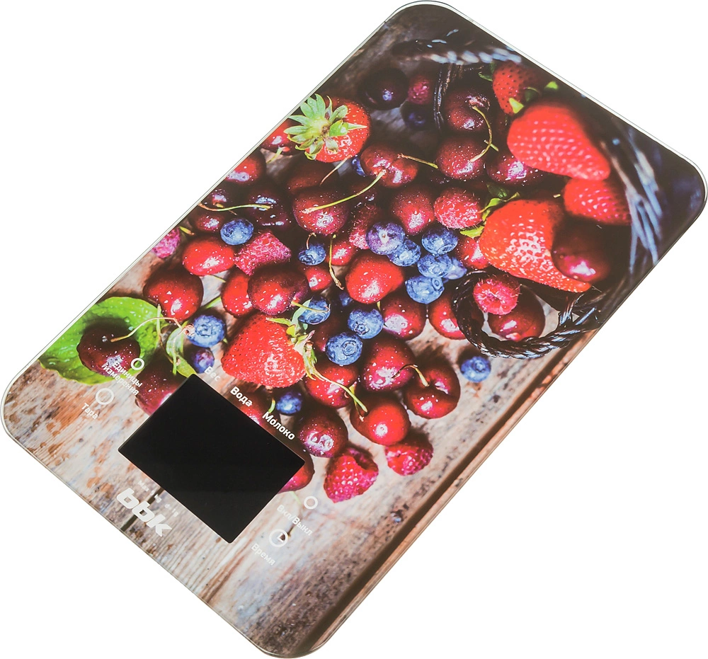 Весы кухонные электронные BBK KS107G макс.вес:5кг рисунок/ягоды