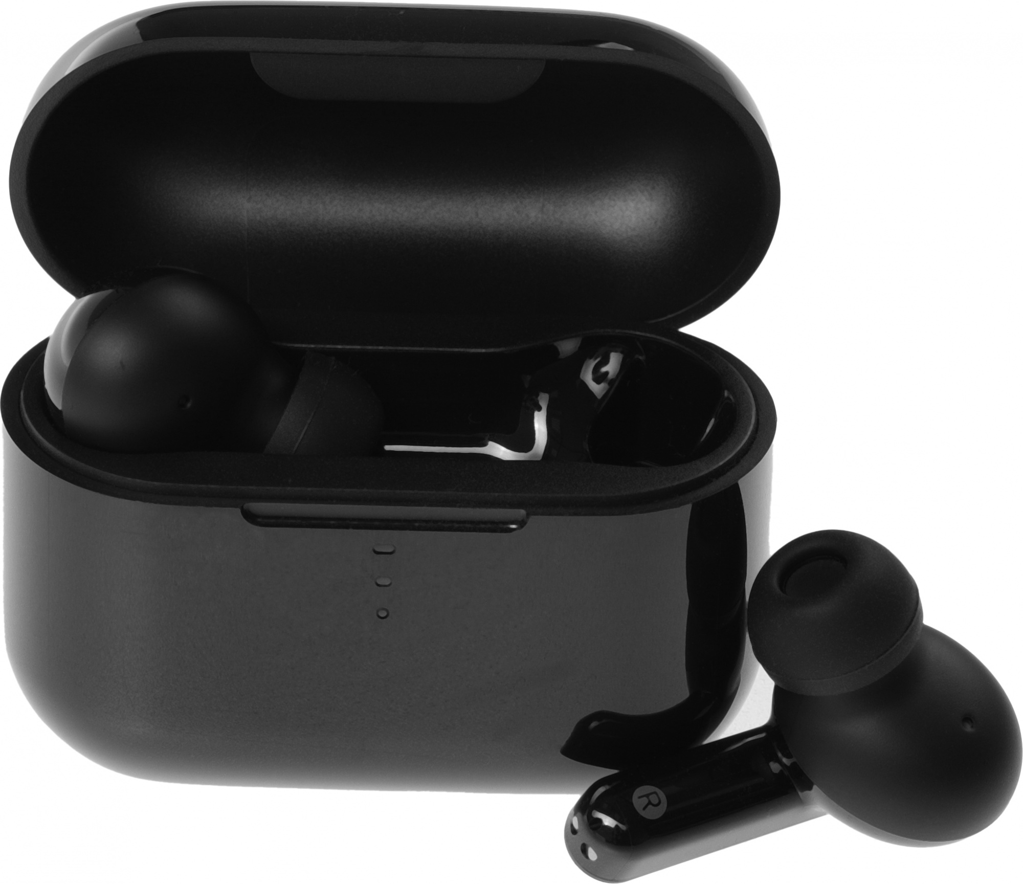 Гарнитура внутриканальные QCY T10 черный беспроводные bluetooth в ушной раковине