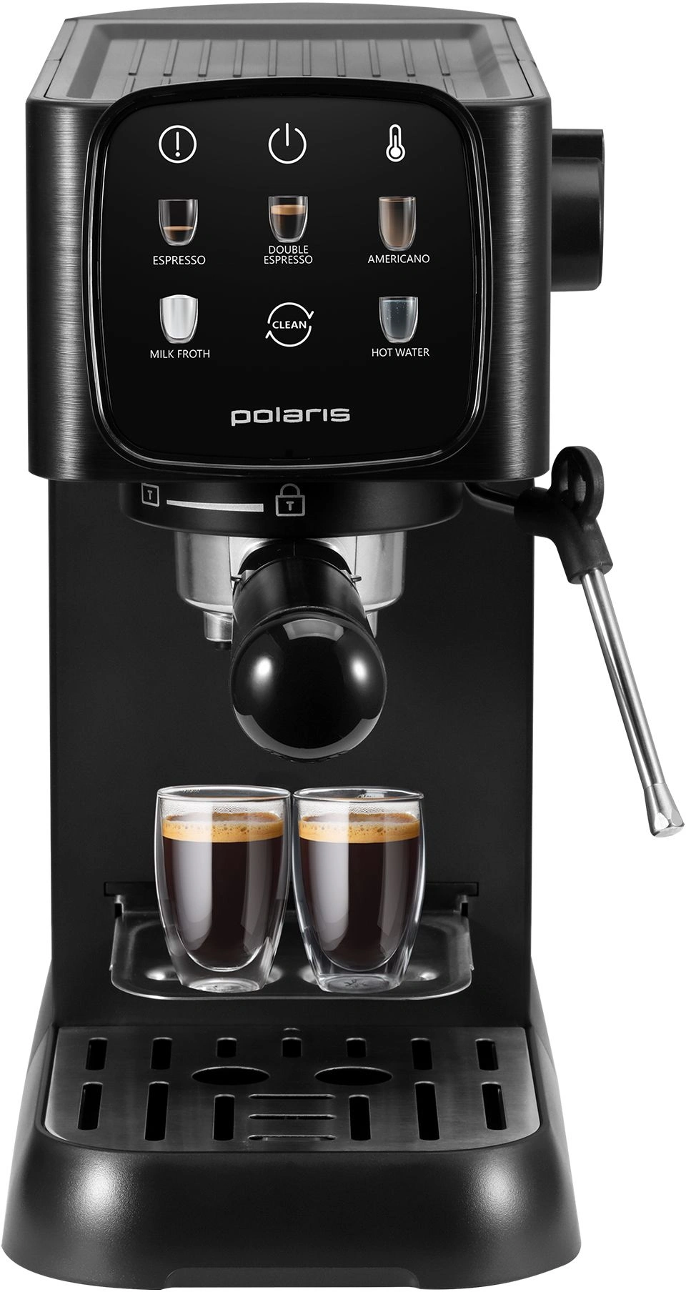 Кофеварка рожковая Polaris PCM 1551E Adore Crema 1500Вт черный