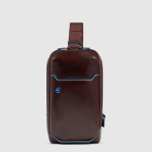 Рюкзак слинг мужской Piquadro Blue Square CA6898B2/MO красное дерево натур.кожа