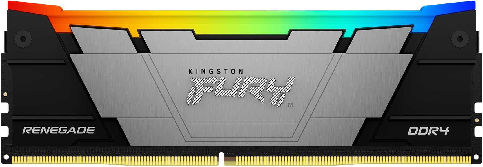 Память DDR4 8GB 3600MHz Kingston KF436C16RB2A/8 Fury Renegade RGB RTL Gaming PC4-28800 CL16 DIMM 288-pin 1.35В dual rank с радиатором Ret