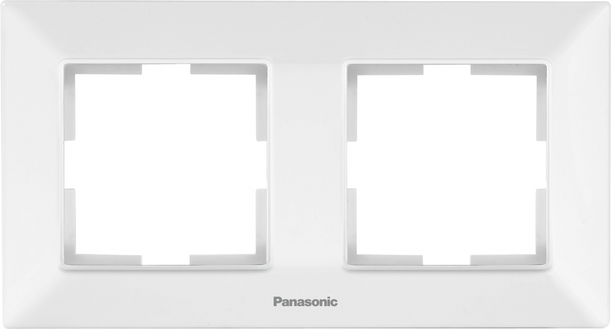 Рамка Panasonic Arkedia Slim WNTF08022WH-RU 2x горизонтальный монтаж пластик белый (упак.:1шт)