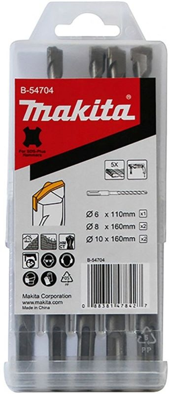 Набор буров Makita B-54704 по бет/камн (5пред.) для перфораторов