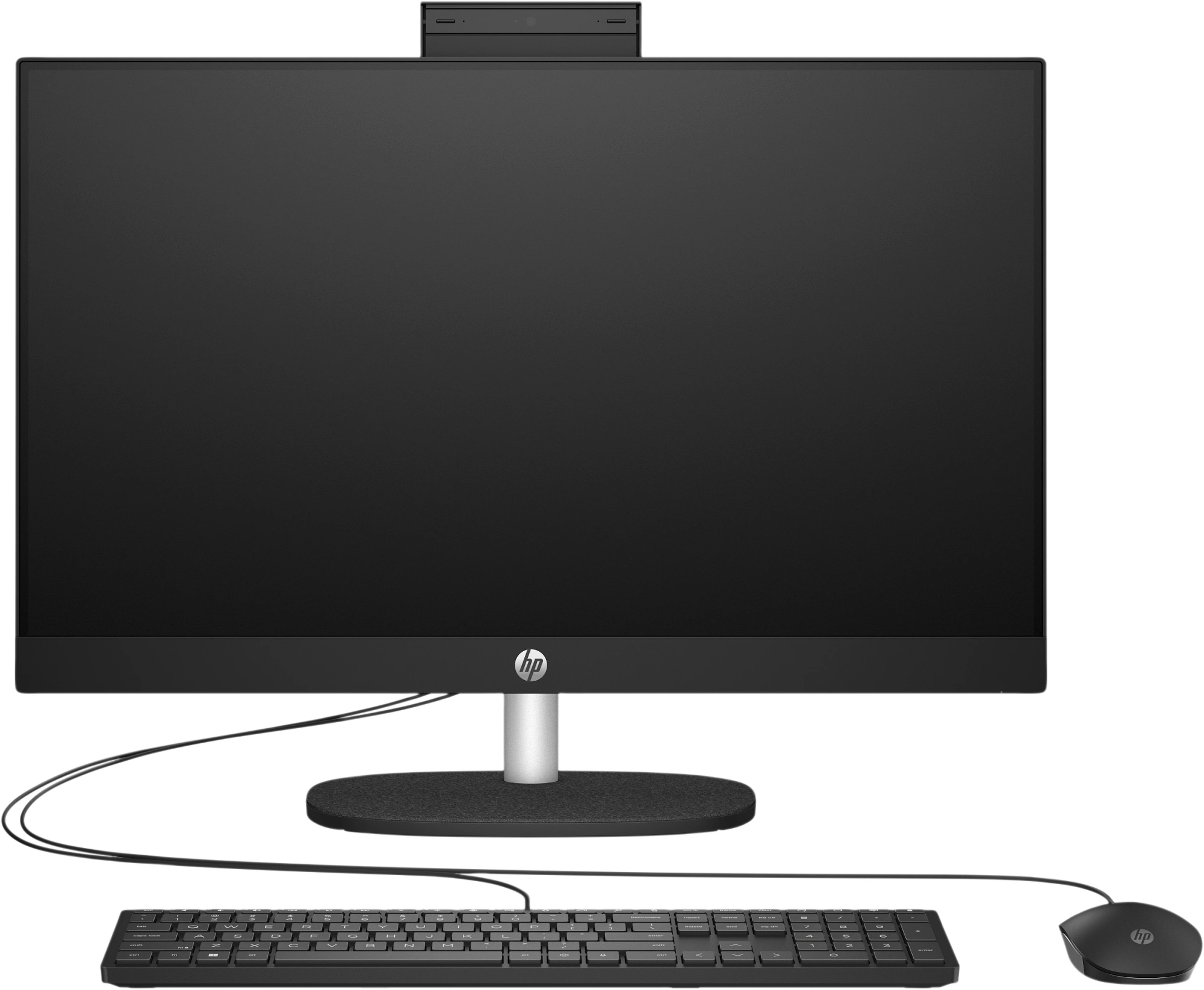 Моноблок HP 24-cr2053ci 23.8" Full HD Core Ultra 5 225U (1.3) 16Gb SSD512Gb Graphics без ОС GbitEth WiFi BT 90W клавиатура мышь Cam черный 1920x1080