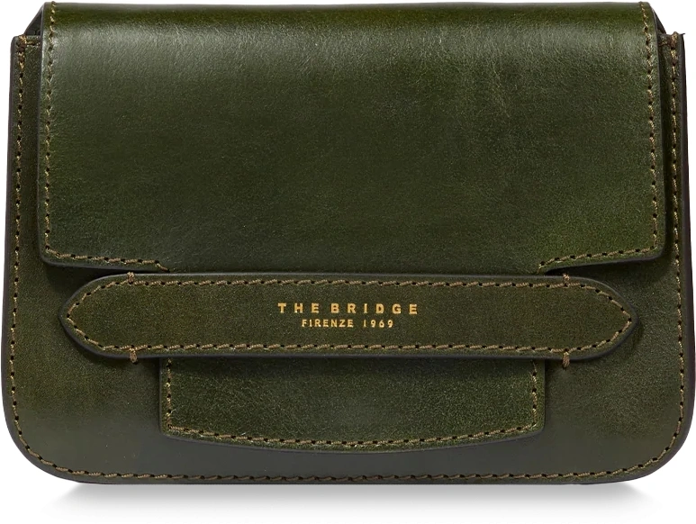 Сумка женская The Bridge Lucrezia 04192001/I2 темно-зеленая натур.кожа
