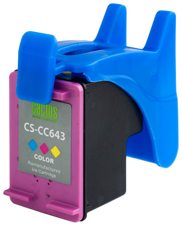 Картридж струйный Cactus CS-CC643 №121 многоцветный (9мл) для HP DJ D1663/D2563/D2663/D5563/F2423/F2483/F2493/F4213/F4275/F4283/F4583/PS C4683/C4783 с чипом