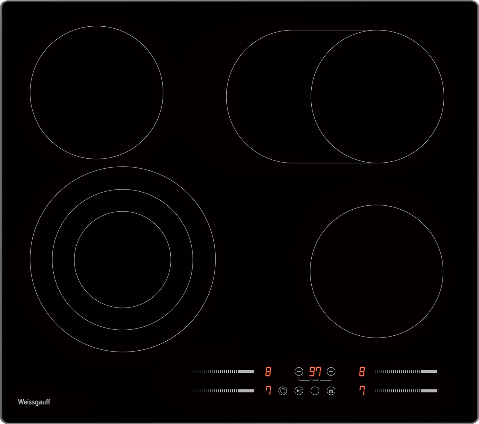 Варочная поверхность Weissgauff HV 643 BSG черный