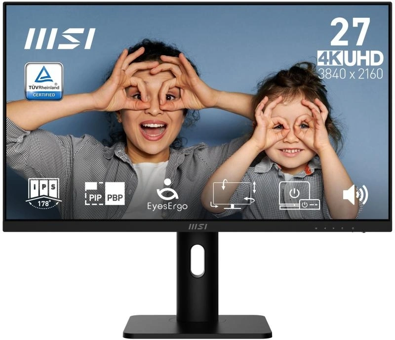 Монитор MSI 27" MP273UP E6 черный IPS LED 16:9 HDMI M/M матовая HAS Piv 300cd 178гр/178гр 3840x2160 60Hz DP 4K 5.75кг