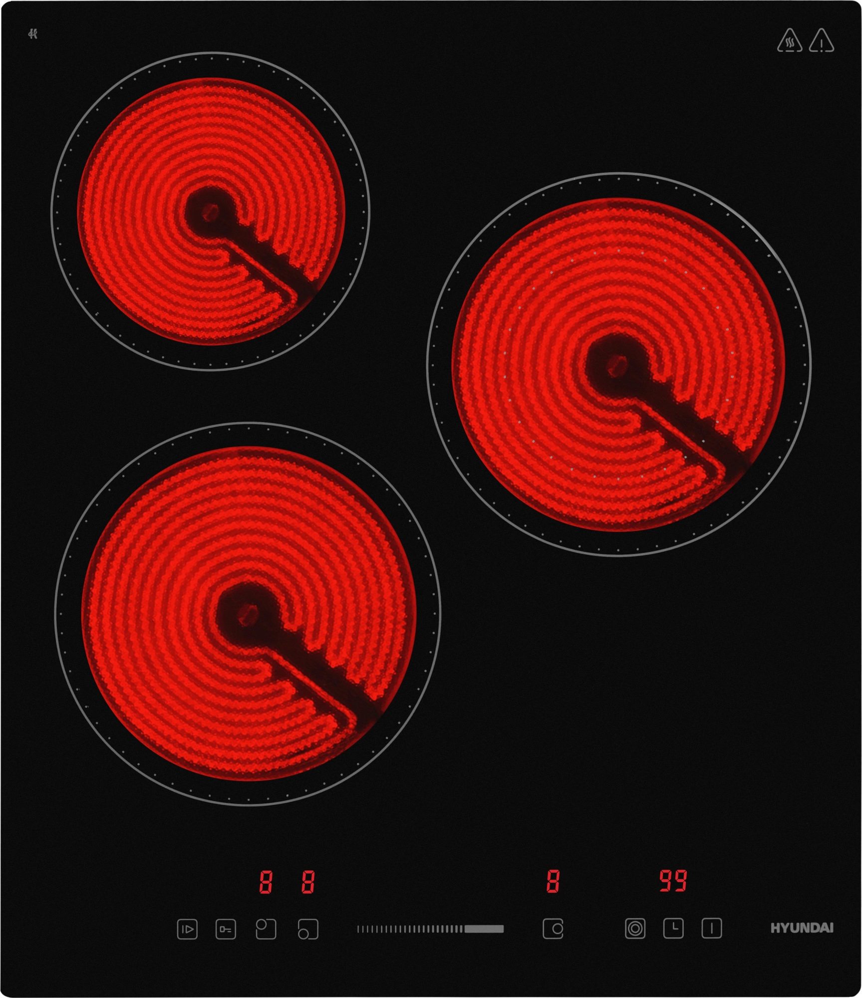 Варочная поверхность Hyundai HHE 4554 BG черный