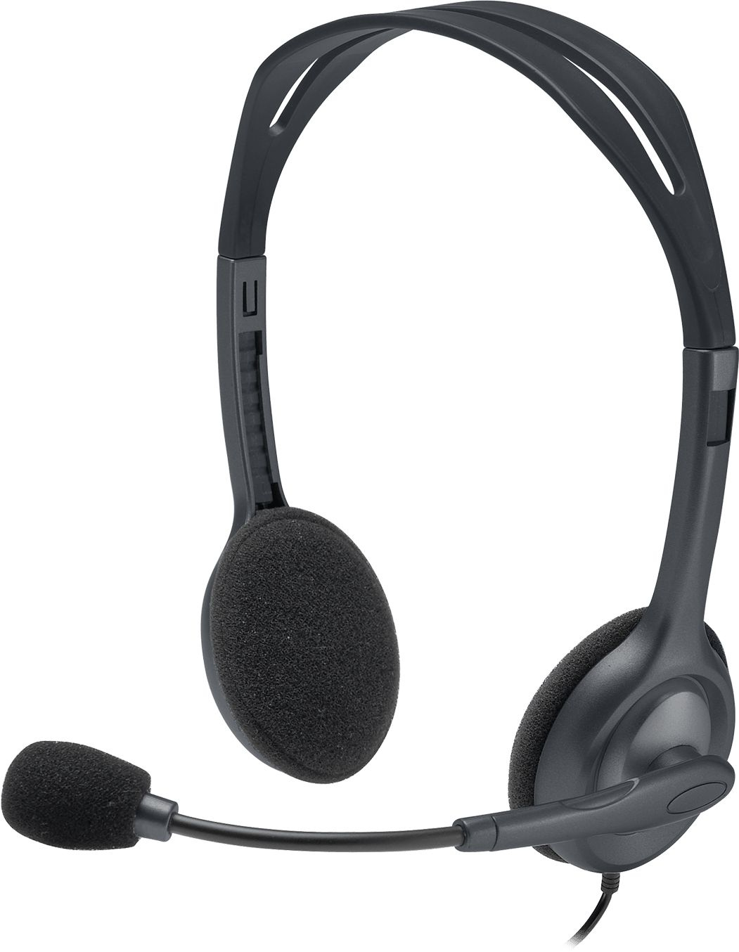 Наушники с микрофоном Logitech H111 серый 2.35м накладные оголовье (981-000593) Наушники с микрофоном Logitech H111 серый 2.35м накладные оголовье (981-000593)