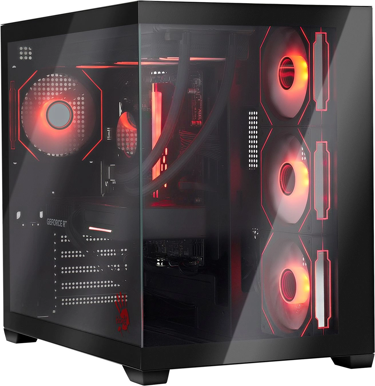 ПК Bloody BD-PC RAB84V2 TWR Ryzen 7 7700 (3.8) 32Gb SSD1Tb RTX5070 12Gb Windows 11 Home 64 2.5xGbitEth 750W черный (RUS) (2142128)
