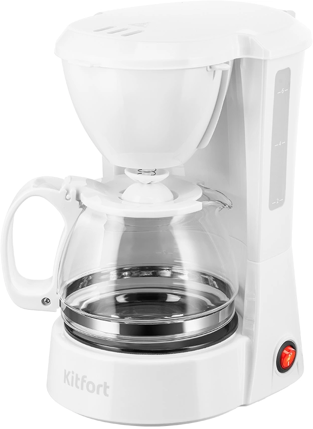 Кофеварка капельная Kitfort КТ-7327 650Вт белый