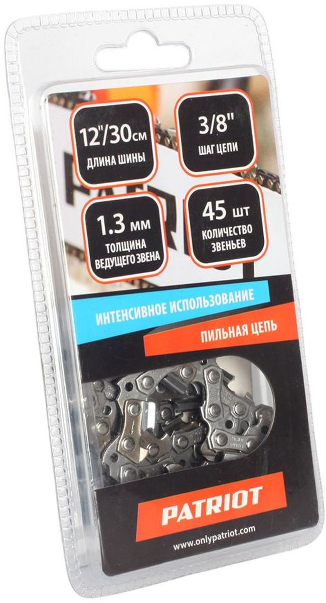 Цепь для цепных пил Patriot 91VS-45E 3/8" 45звен. (862381343)