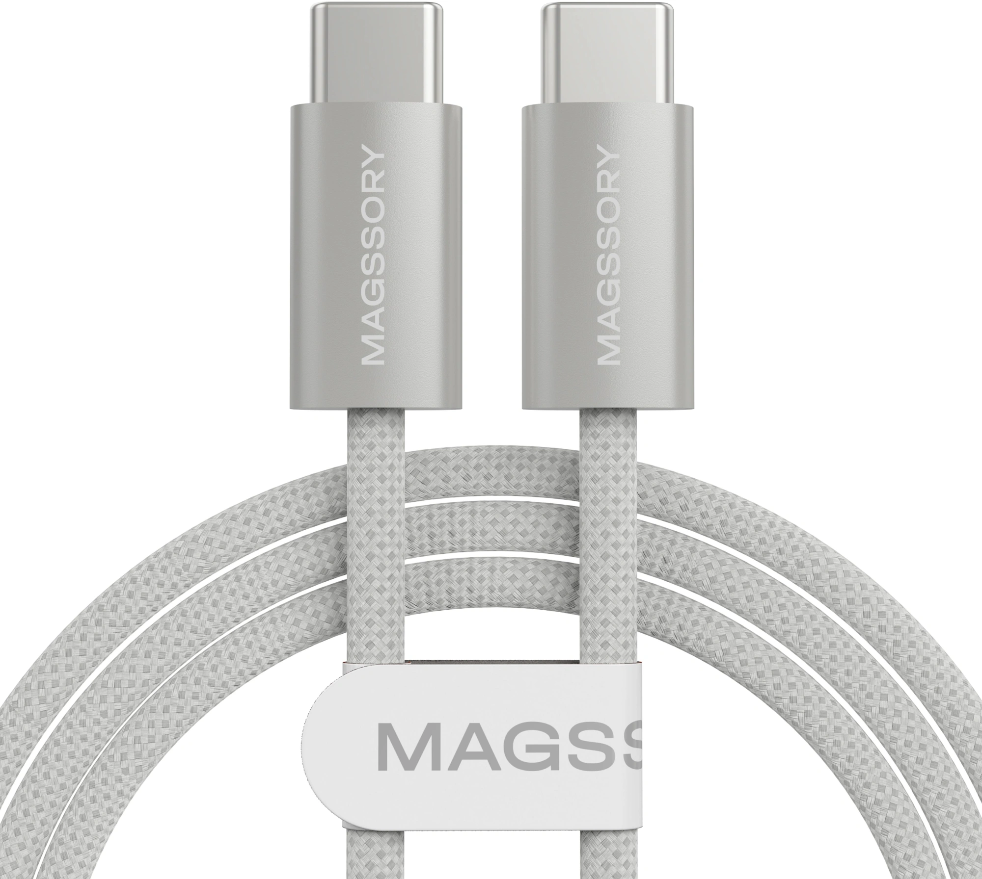 Кабель Magssory CBL002 USB Type-C (m)-USB Type-C (m) 1.5м белый коробка