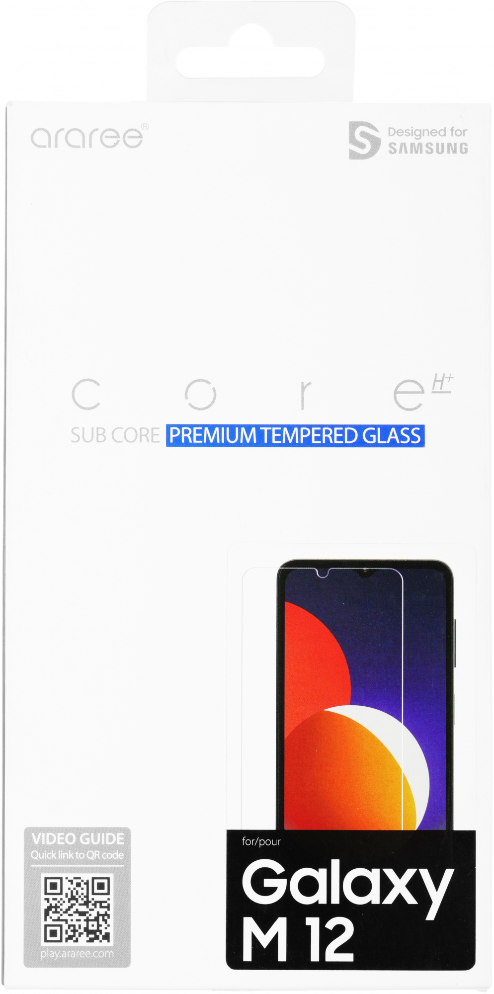 Защитное стекло для экрана Samsung araree by KDLAB для Samsung Galaxy M12 прозрачная 1шт. (GP-TTM127KDATR)