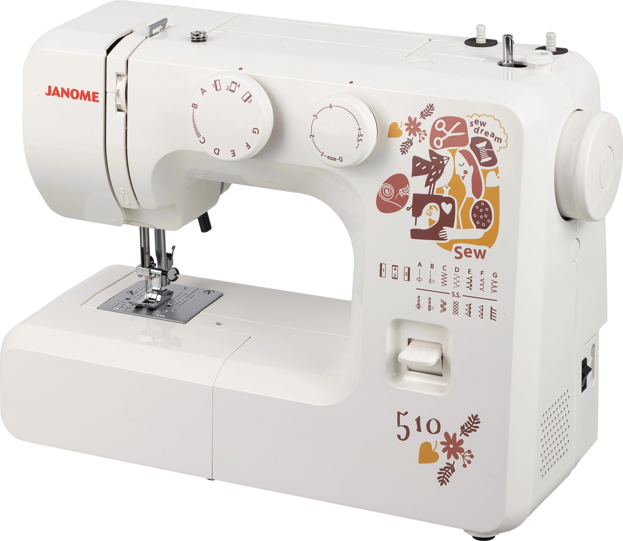 Швейная машина Janome Sew dream 510 белый