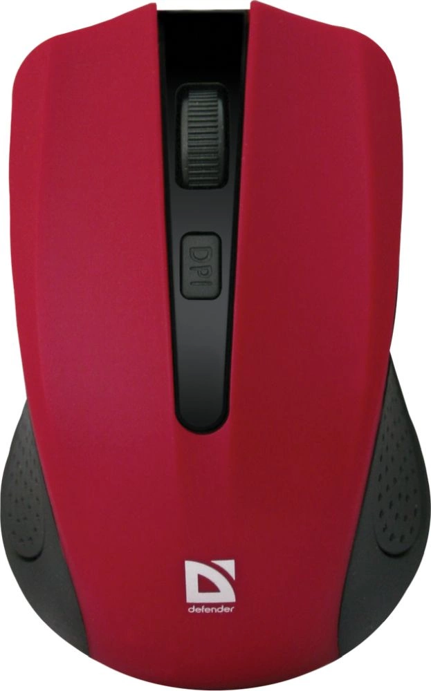 Мышь Defender Accura MM-935 красный оптическая 1600dpi беспров. USB для ноутбука 3but (52937)