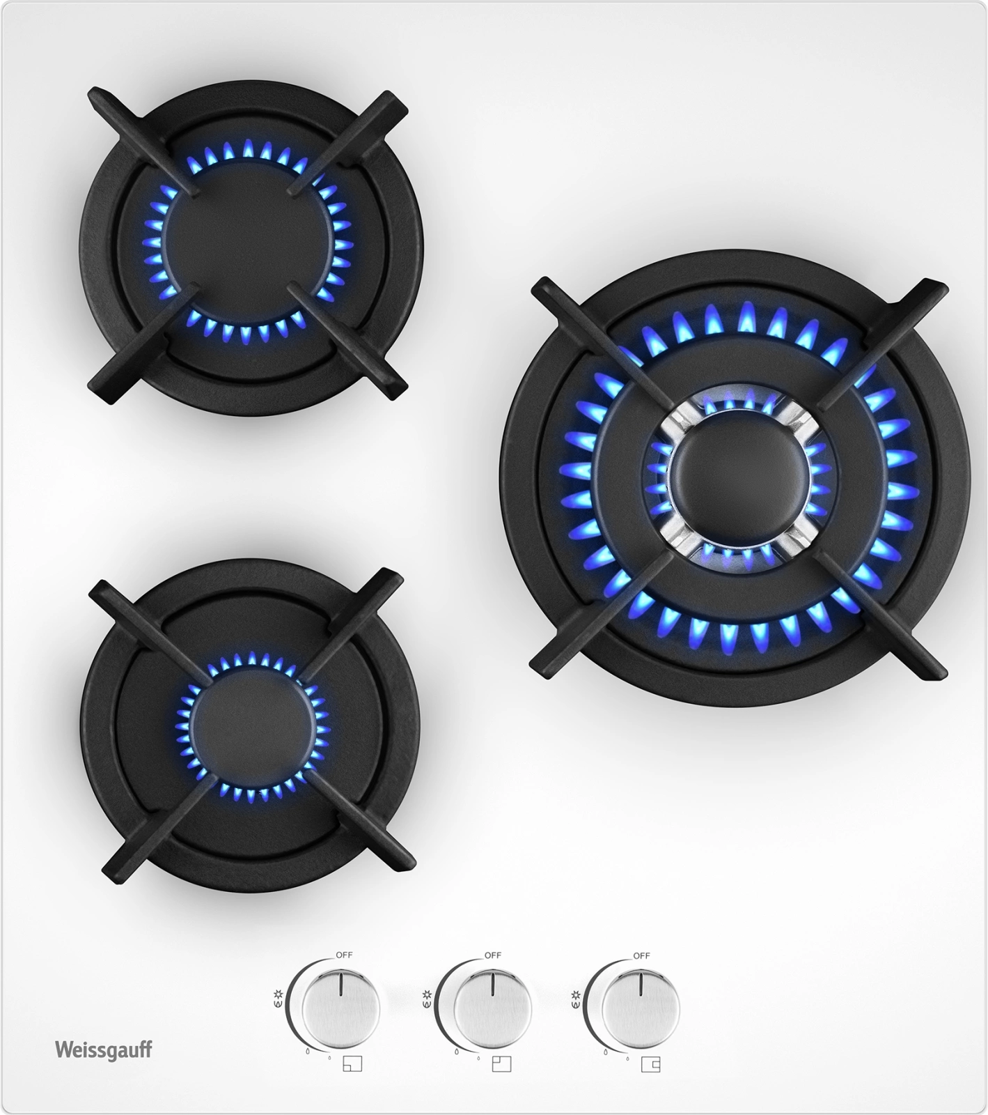 Газовая варочная поверхность Weissgauff HG 451 Wgh белый