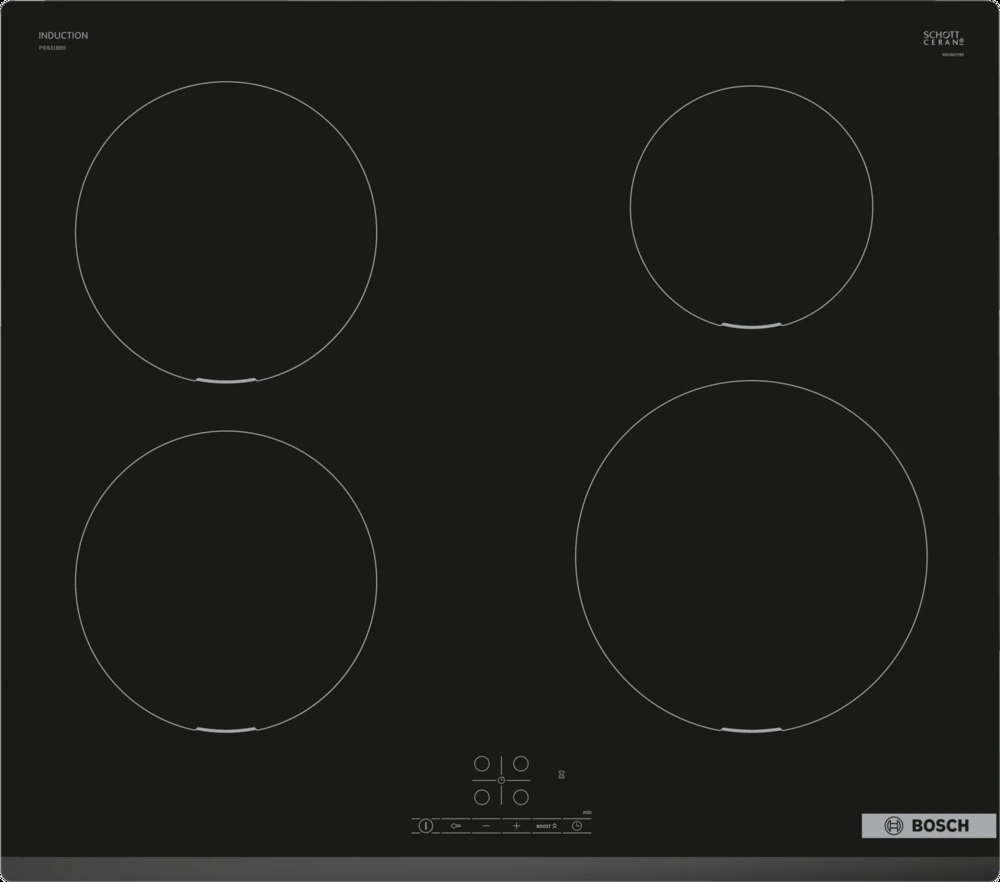Индукционная варочная поверхность Bosch Serie 4 PIE631BB5E черный