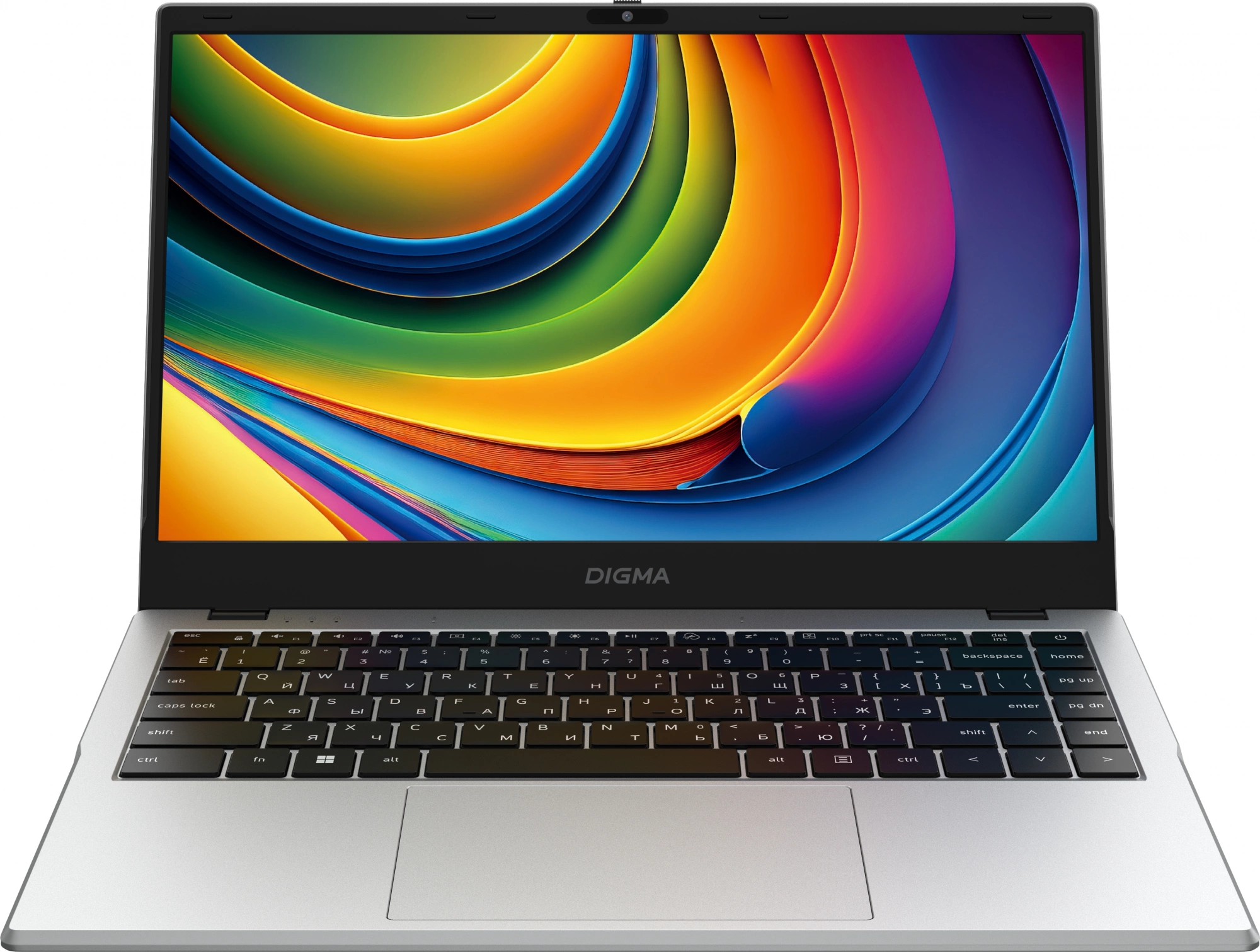 Ноутбук Digma EVE P4851 N-series N200 16Gb SSD512Gb Intel UHD Graphics 14" IPS FHD (1920x1080) Windows 11 Professional silver WiFi BT Cam 5900mAh (DN14N2-ADXW01)