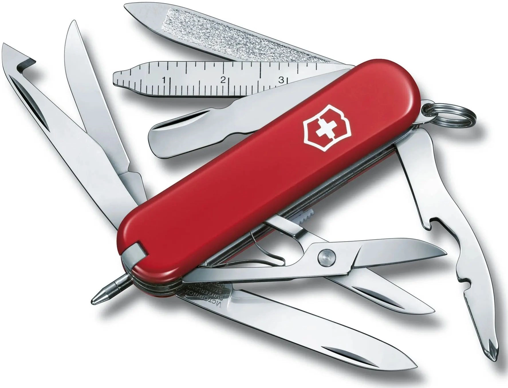 Нож перочинный Victorinox MiniChamp (0.6385) 58мм 17функц. красный