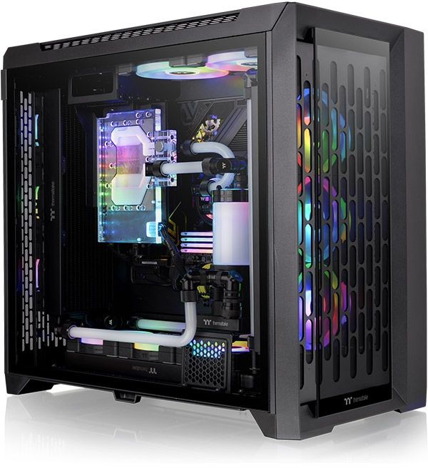 Корпус Thermaltake CTE C750 TG ARGB черный без БП ATX 14x120mm 14x140mm 4x200mm 4xUSB3.0 audio bott PSU