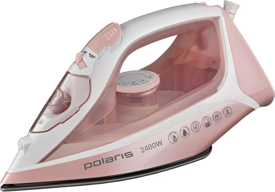 Утюг Polaris PIR 2497AK 2400Вт белый/розовый