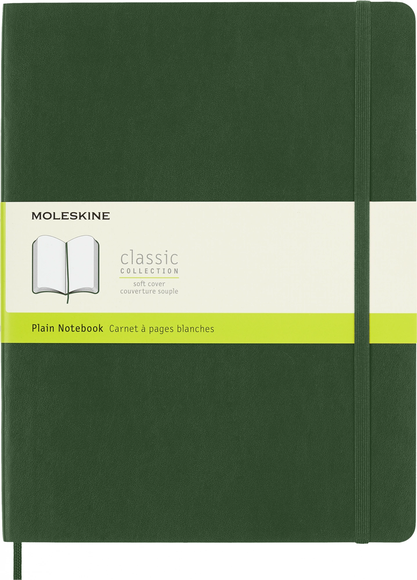 Блокнот Moleskine CLASSIC SOFT QP623K15 XLarge 190х250мм 192стр. нелинованный мягкая обложка зеленый