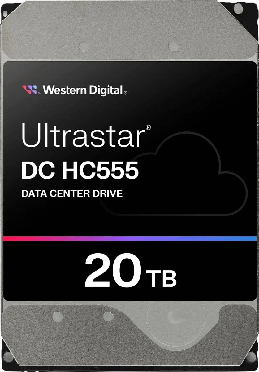 Жесткий диск WD SATA-III 20TB 0B48696 WUH722020CLE604 Ultrastar DC HC555 512E (7200rpm) 512Mb 3.5"