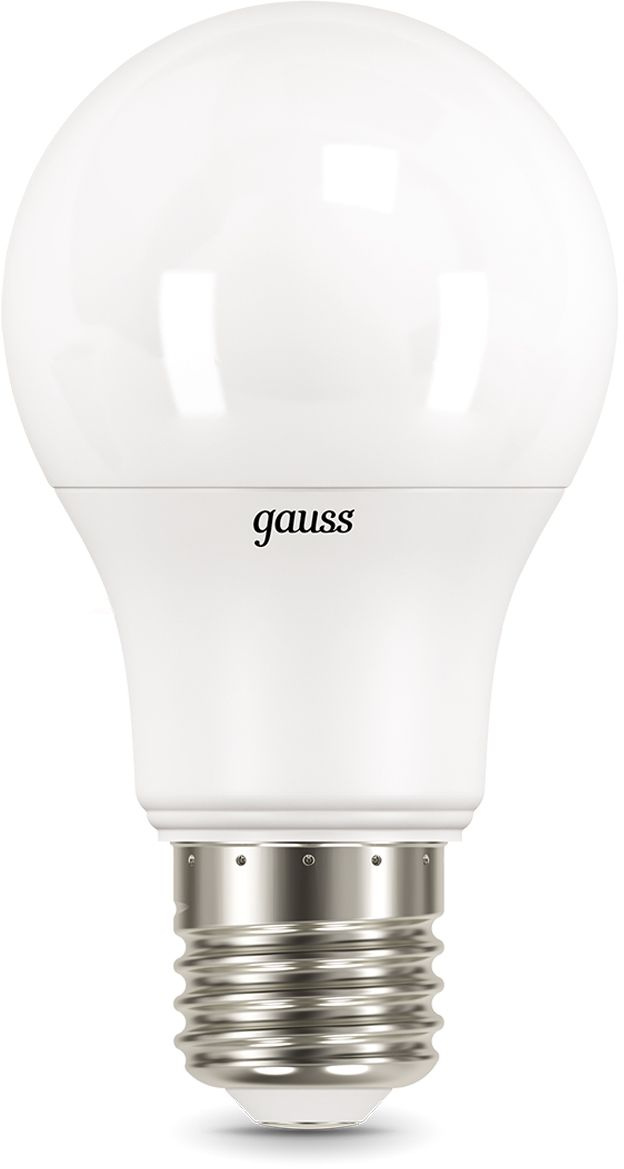 Лампа светодиодная Gauss 7Вт цок.:E27 шар 220B 4100K св.свеч.бел.нейт. A60 (упак.:10шт) (102502207)
