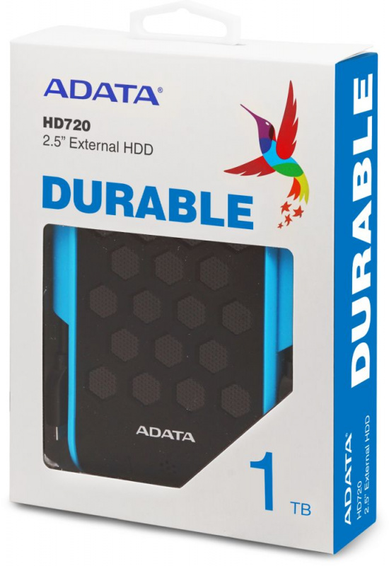 Жесткий диск A-Data USB 3.0 1TB AHD720-1TU31-CBL HD720 DashDrive Durable 2.5" синий